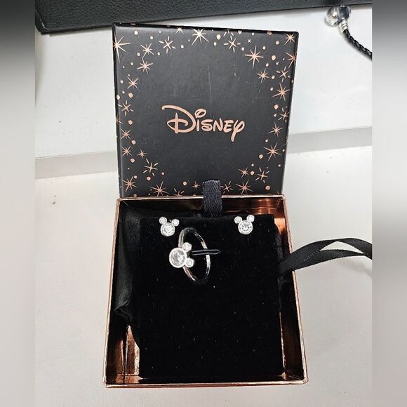 Disney Jewelry - Mickey ring and earrings